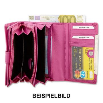 DrachenLeder Geldbörse DrachenLeder Portemonnaie Damen pink (Portemonnaie, Portemonnaie), Jugend, Damen Portemonnaie Echtleder, Nappaleder Größe ca. 15cm, pink