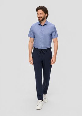 s.Oliver BLACK LABEL Kurzarmhemd Baumwoll-Hemd mit kurzen Armen