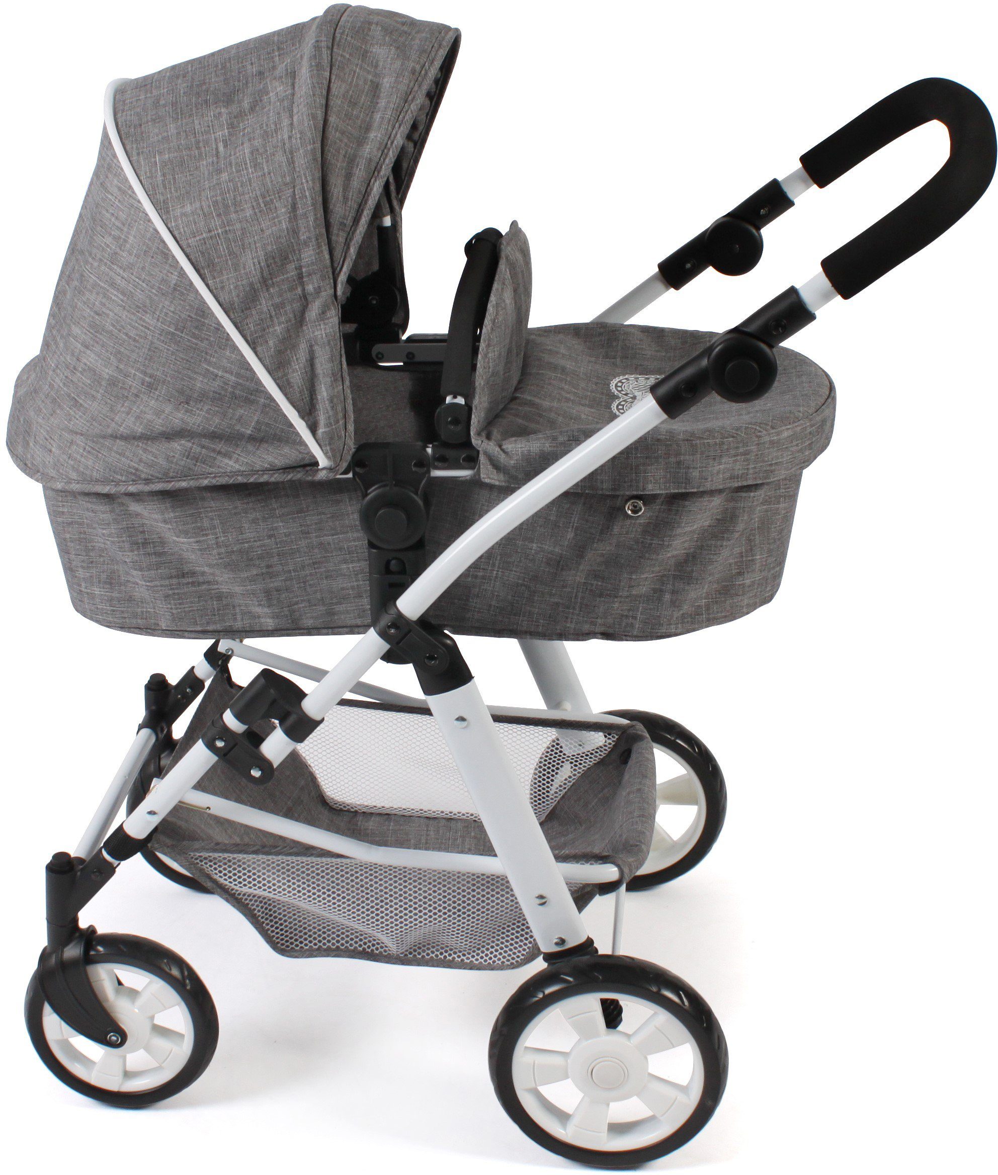 CHIC2000 Kombi-Puppenwagen Nele, Jeans Grey, zusammenklappbar günstig online kaufen