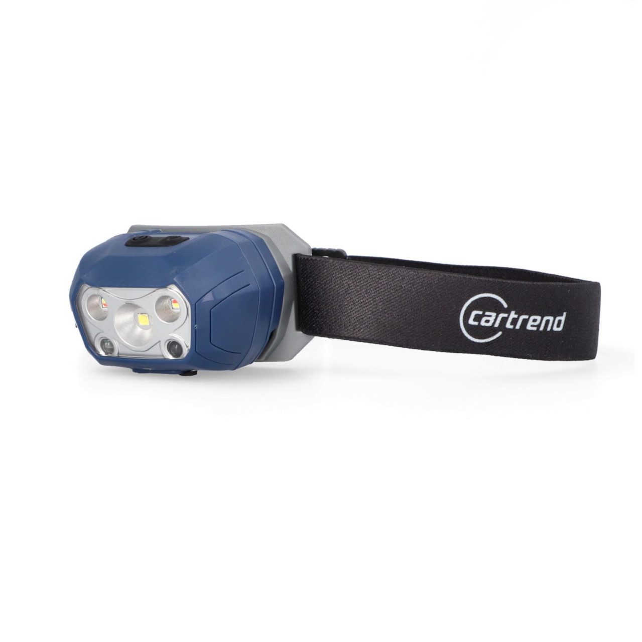 Cartrend Schreibtischlampe Cartrend LED-Stirnlampe 400 Lumen schwarz-blau, Inkl. Leuchtmittel