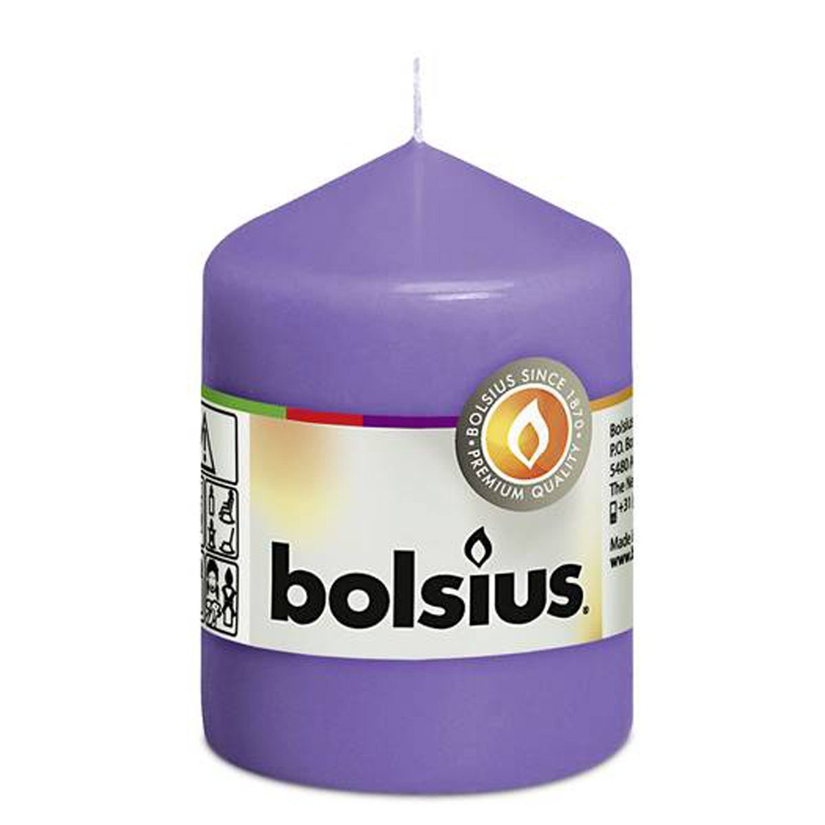 Bolsius Stumpenkerze Rot – 15 Cm Hoch, Ca. 65 Stunden Brenndauer, Für Innen