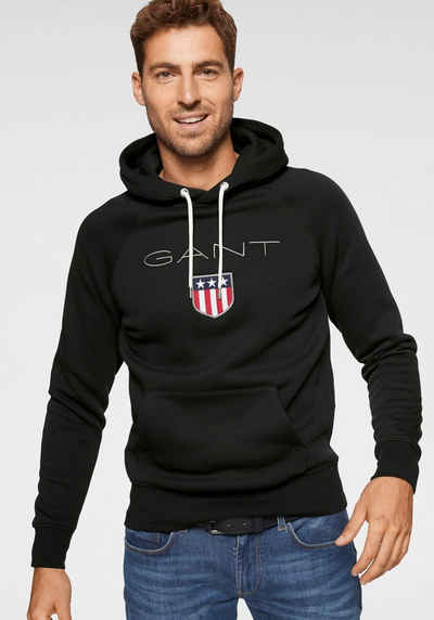 Gant Kapuzensweatshirt Shield Sweat Hoodie plakative Gant-Stickerei