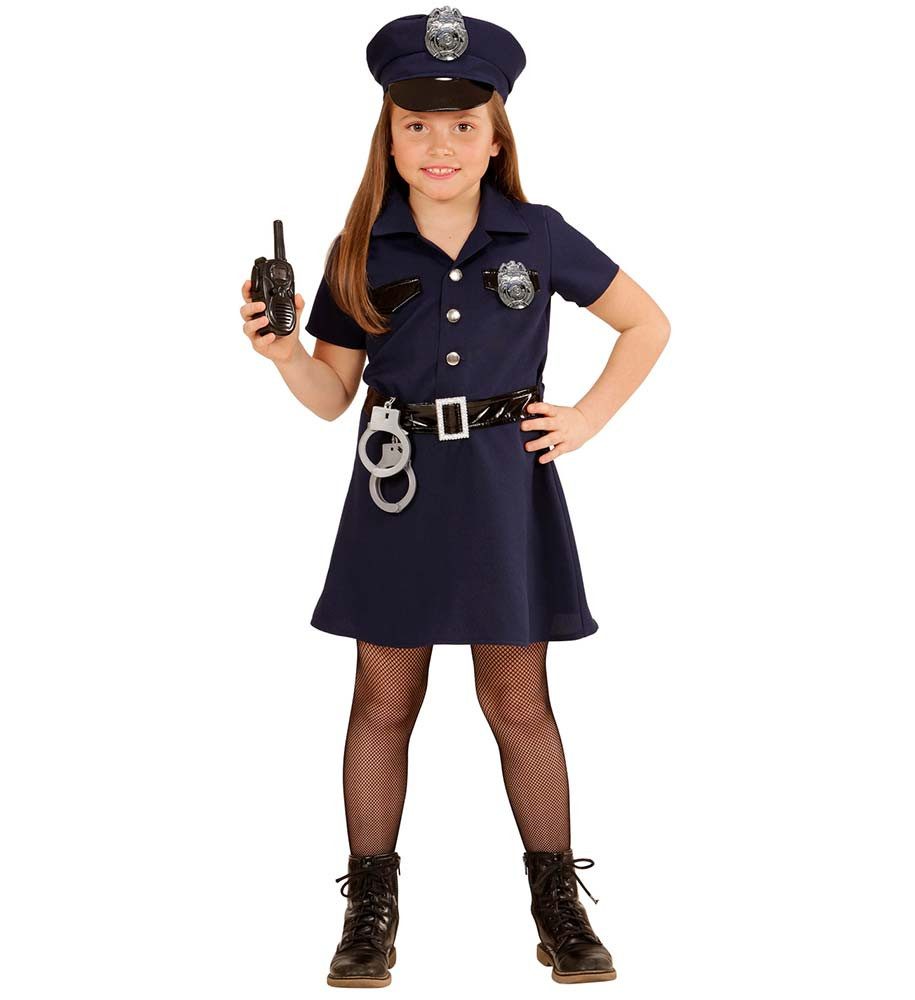 Kostüm Polizistin Kinderkostüm 5-tlg.