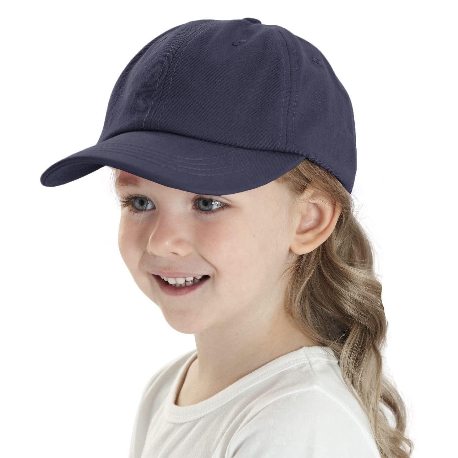 Baseball Cap Basecap Kinder atmungsaktiv Baumwolle Sonnenschutz 52 Dunkelblau