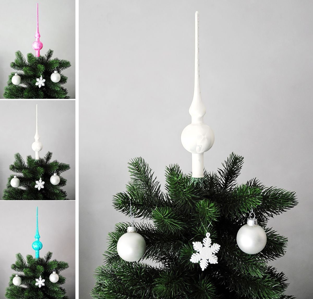 JACK Christbaumspitze JACK Christbaumspitze Spitze Glas 28cm Eislack Glanz günstig online kaufen