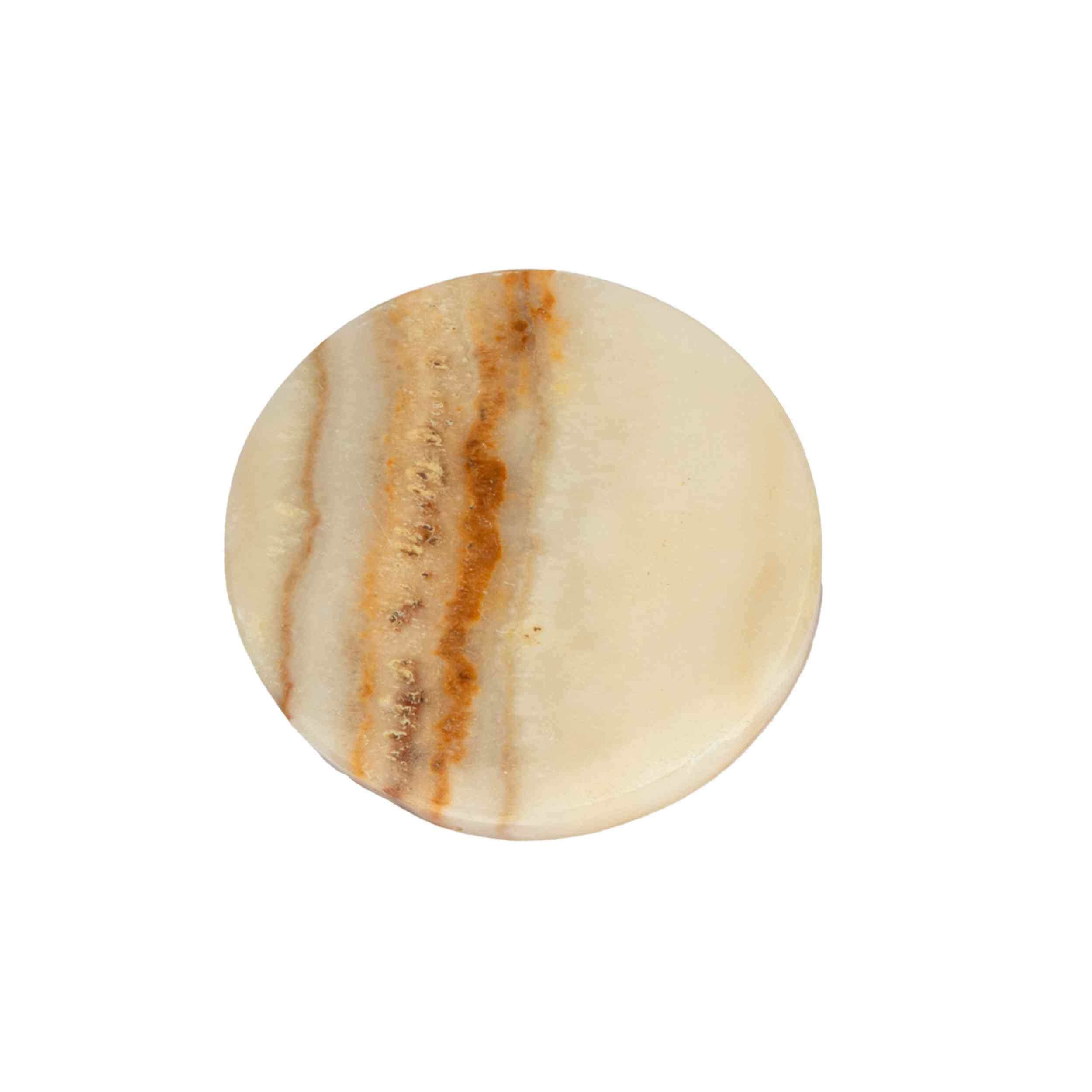 NKlaus Edelstein Onyx Platte 10 cm – Polierter Naturstein als Dekoration, Meditation
