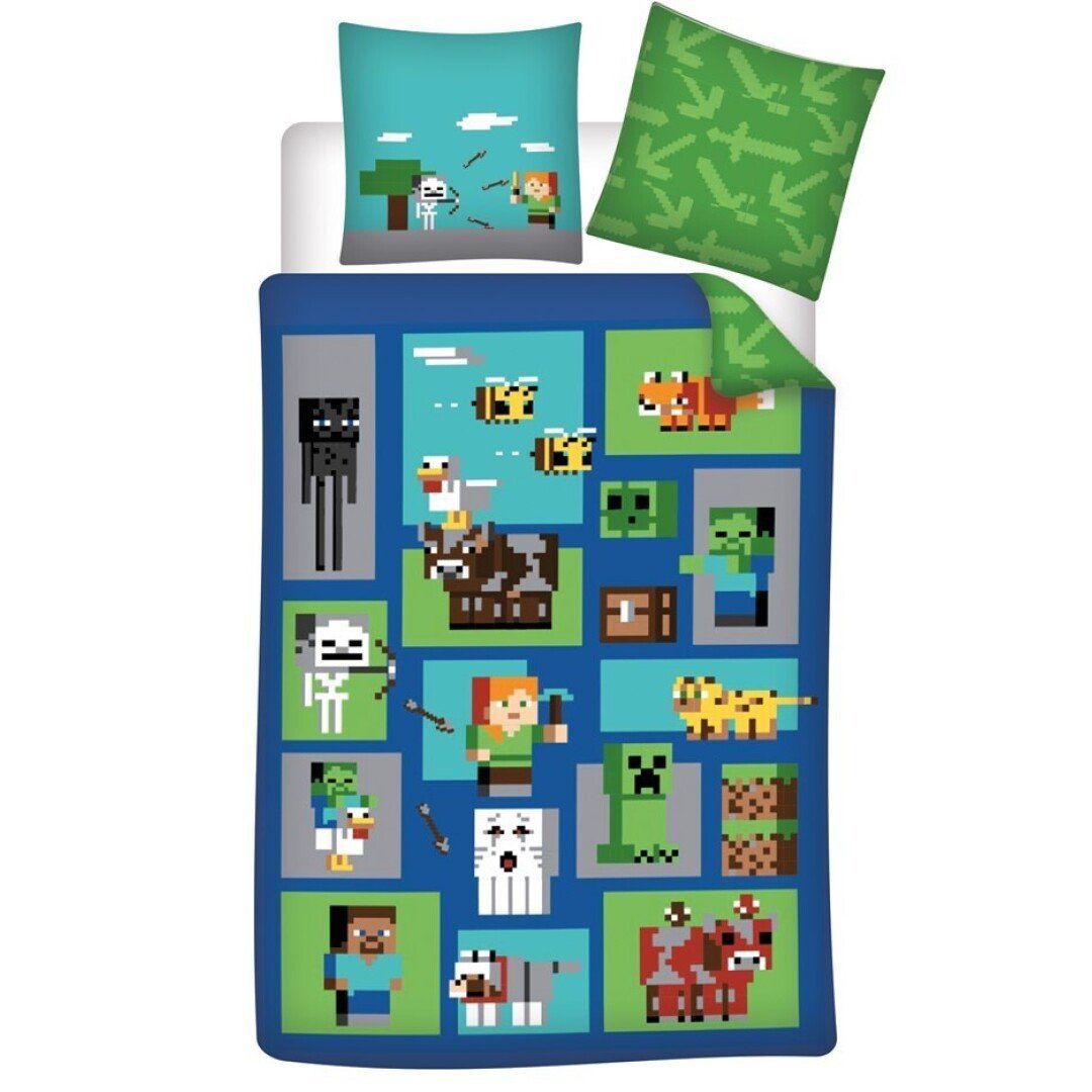 Minecraft Bettwäsche Minecraft Creeper Steve Alex Creeper Bettwäsche