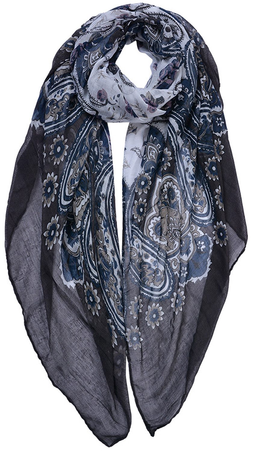 Juleeze Schal Gentle Breeze, (1-St. 1-teilig), leichter Damen Schal mit Blu günstig online kaufen