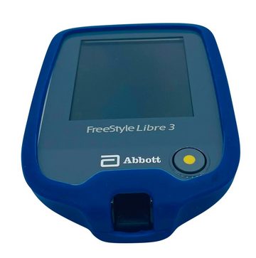 SEWAS Diabetic Care Schutz-Set Schutzhülle für Freestyle Libre 3 inkl. 2x Displayschutz, Dunkelblau Freestyle Libre 1,2 & 3