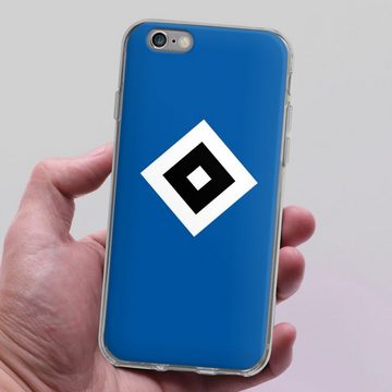 DeinDesign Handyhülle HSV Logo Hamburger SV HSV Blau, Apple iPhone 6s Silikon Hülle Bumper Case Handy Schutzhülle