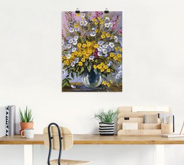Artland Wandbild Gemischter Strauß, Blumen (1 St), als Leinwandbild, Poster in verschied. Größen