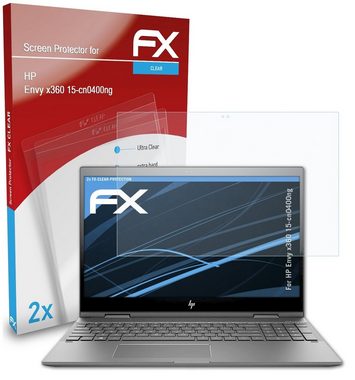 atFoliX Schutzfolie Displayschutz für HP Envy x360 15-cn0400ng, (2 Folien), Ultraklar und hartbeschichtet