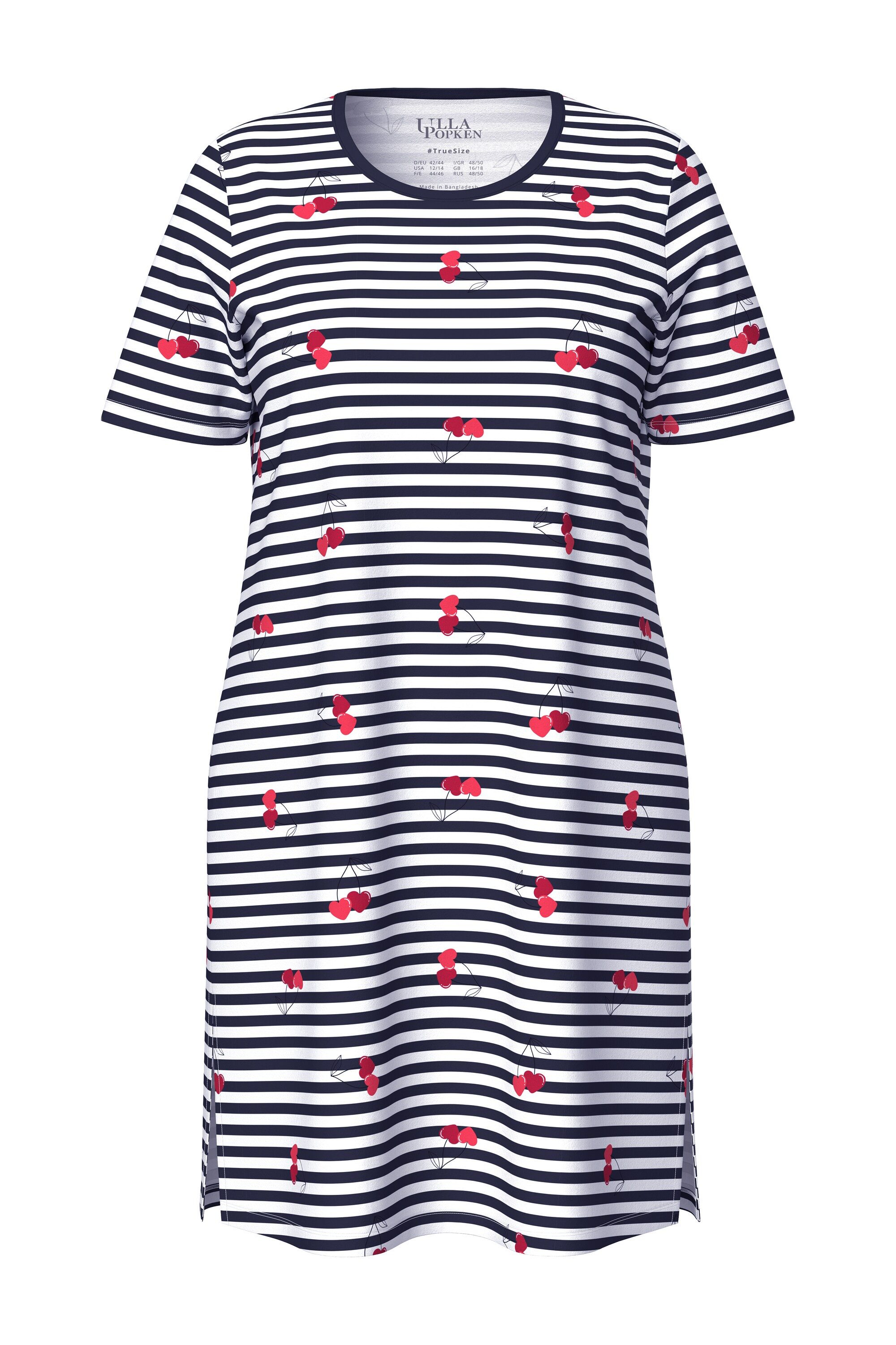 Ulla Popken Bigshirt Bigshirt Herzen Rundhals / Tunika-Ausschnitt günstig online kaufen