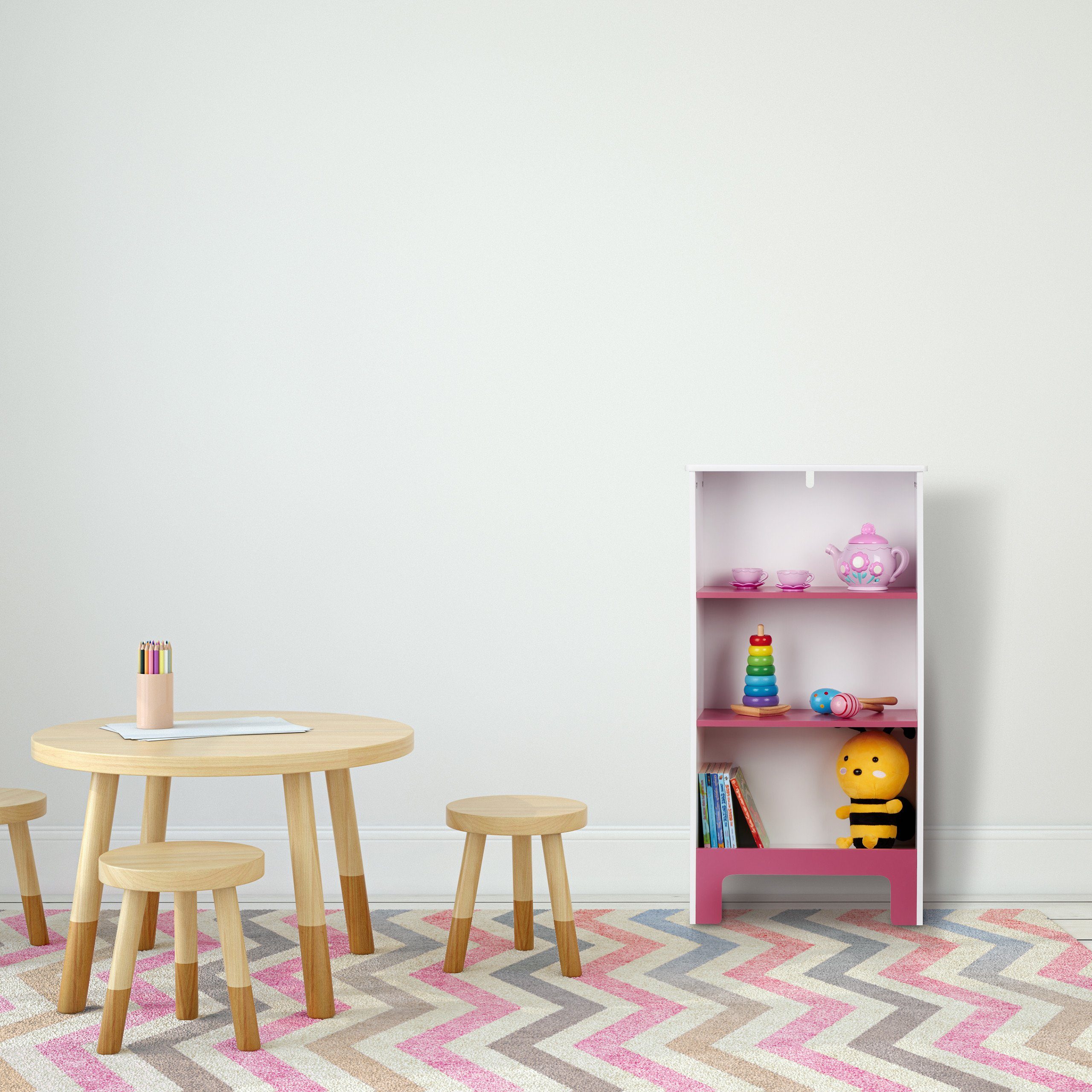 relaxdays Kinderregal mit 3 Fäch günstig online kaufen