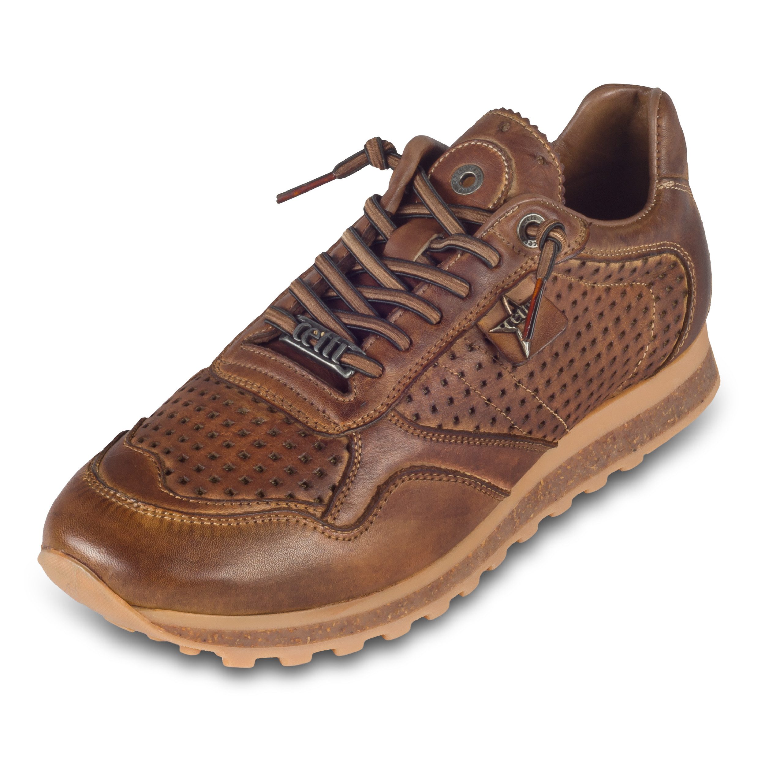Cetti Herren Leder Sneaker C848, braun, Herbst (used tin testa) Sneaker Gefertigt in Spanien