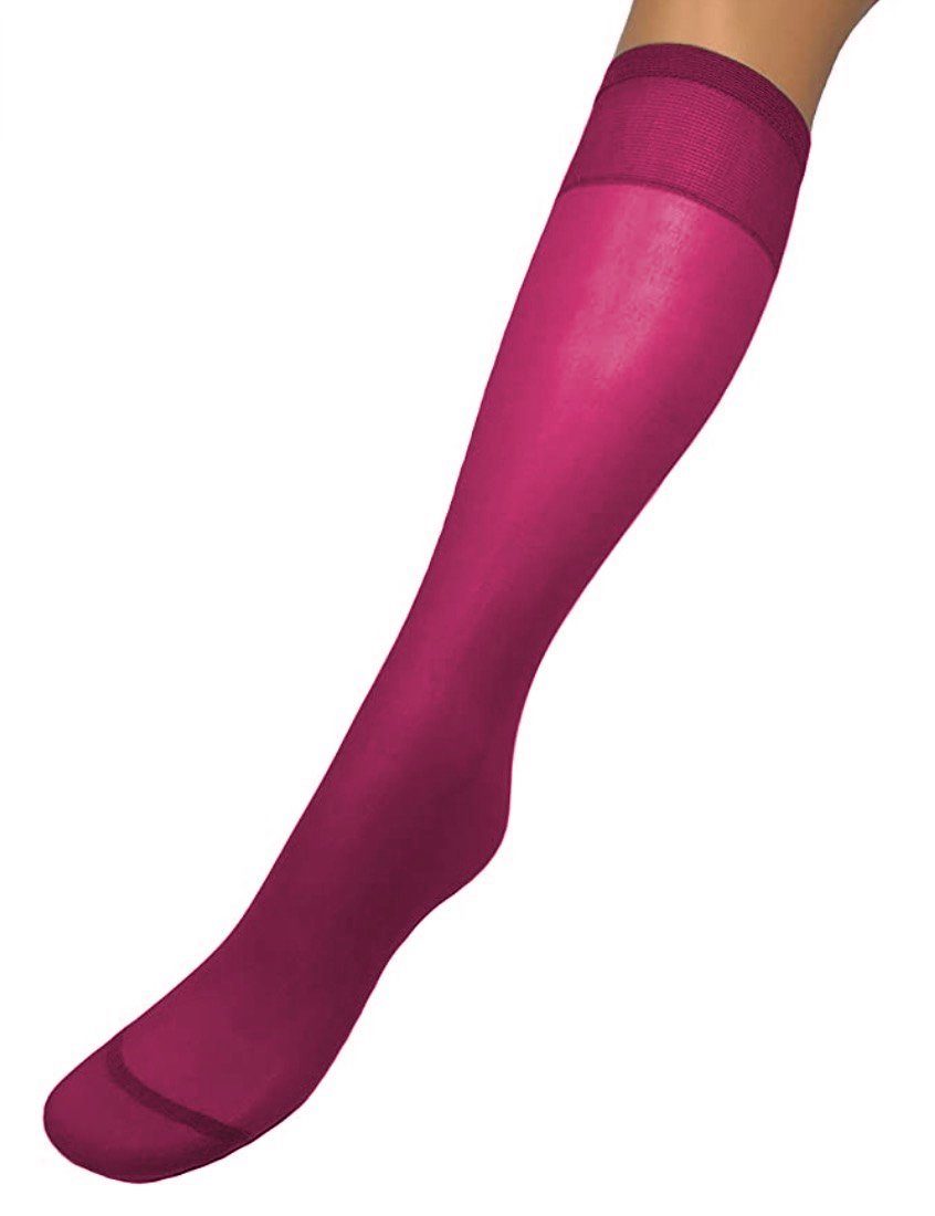 Feinkniestrümpfe underwear (2-Paar) Feinkniestrümpfe fuchsia Cocain DEN 110 blickdicht