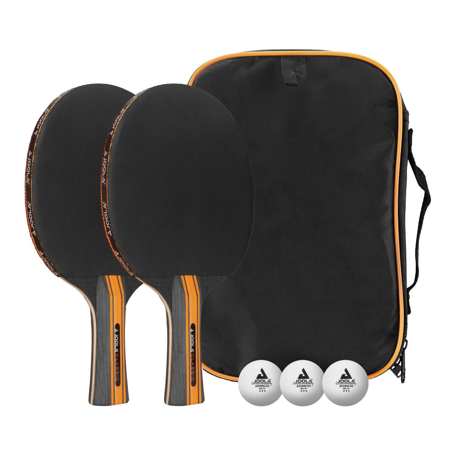 Joola Tischtennisschläger Set "Classic" mit 2 Schlägern (Set, inkl. 3 Bälle und Tasche)