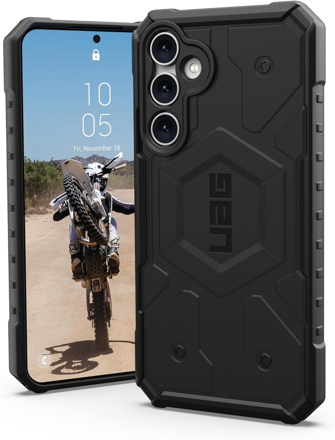 UAG Handyhülle Pathfinder - Samsung Galaxy S23 FE Hülle, [Wireless-Charging kompatibel]