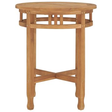 vidaXL Esstisch Bistrotisch Ø60x60 cm Teak Massivholz