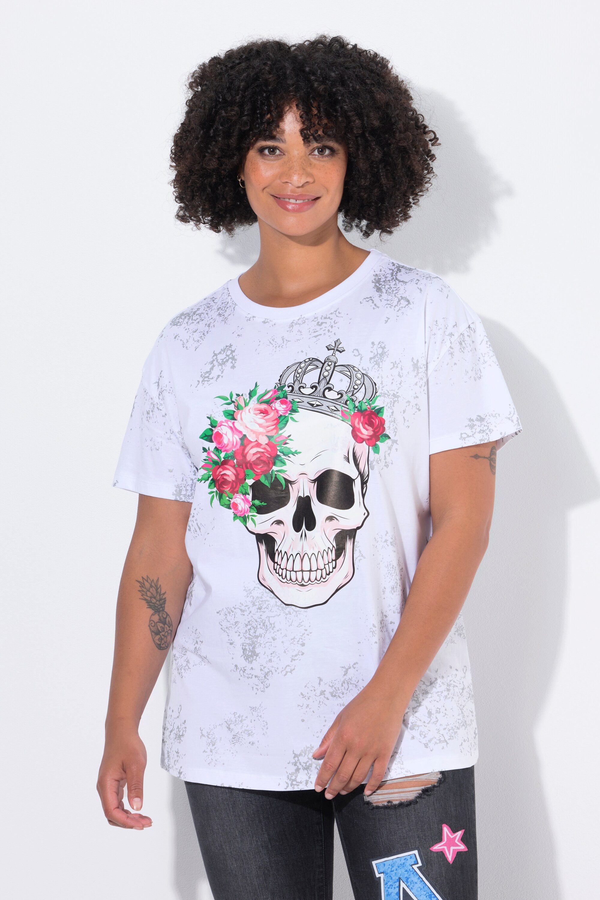 Angel of Style T-Shirt T-Shirt oversized Totenkopf günstig online kaufen