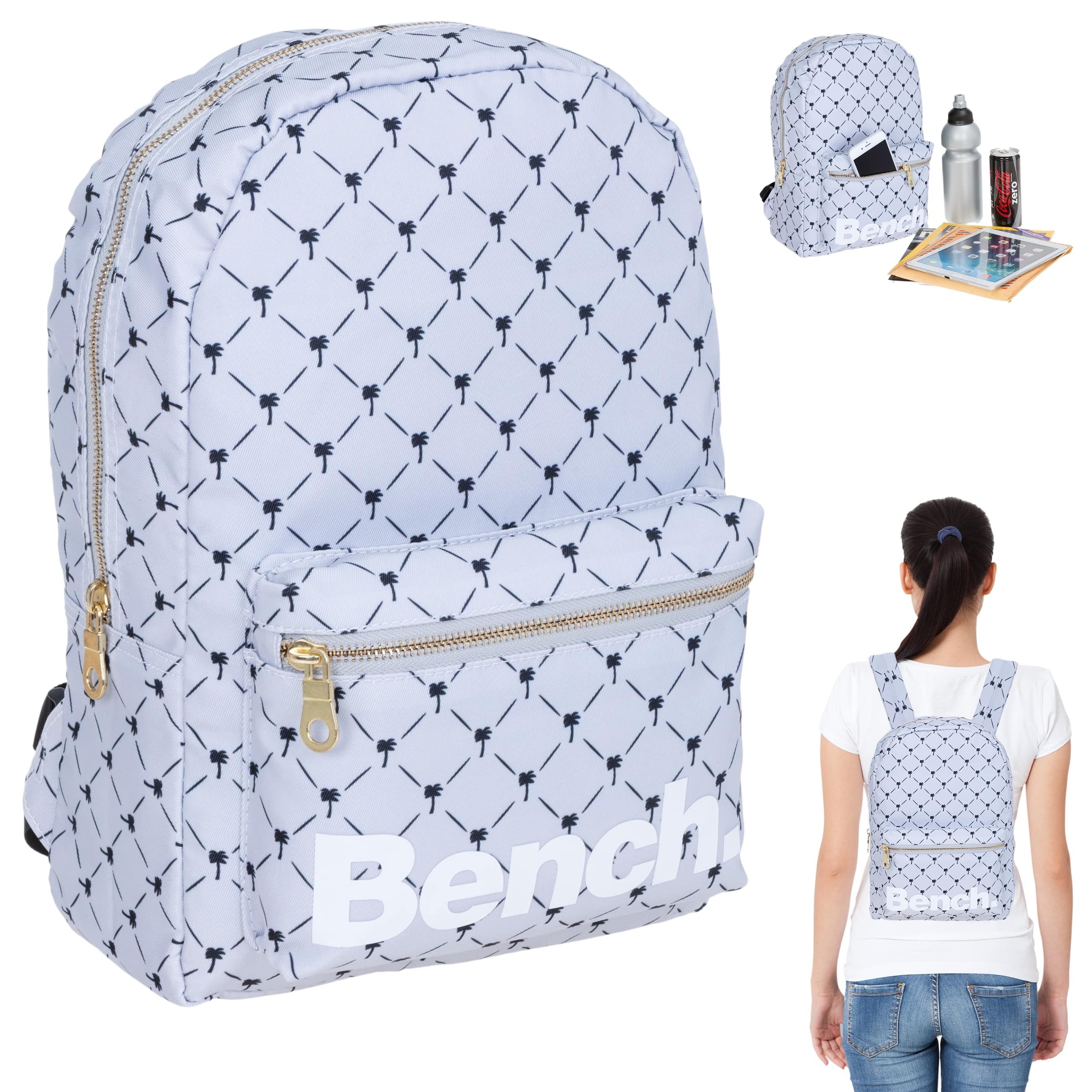 Bench. Cityrucksack Rucksack klein Damen Mädchen Freizeitrucksack, Büro Reise Freizeit Daypack Damenrucksack Handgepäck Nova + Etui