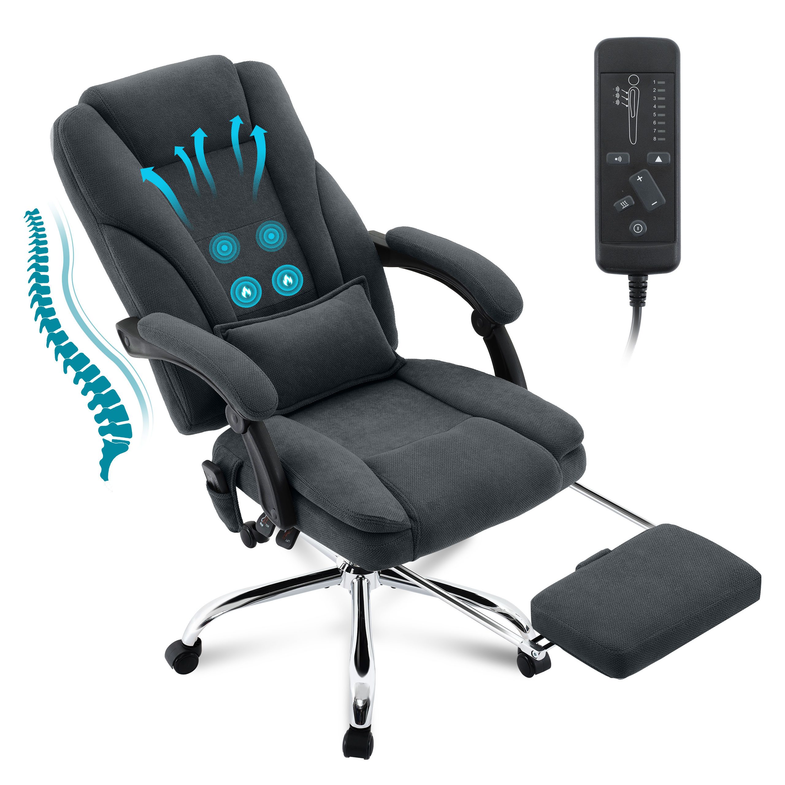 FANTASYLAB Bürostuhl Ergonomischer Schreibtischstuhl, Chefsessel mit günstig online kaufen