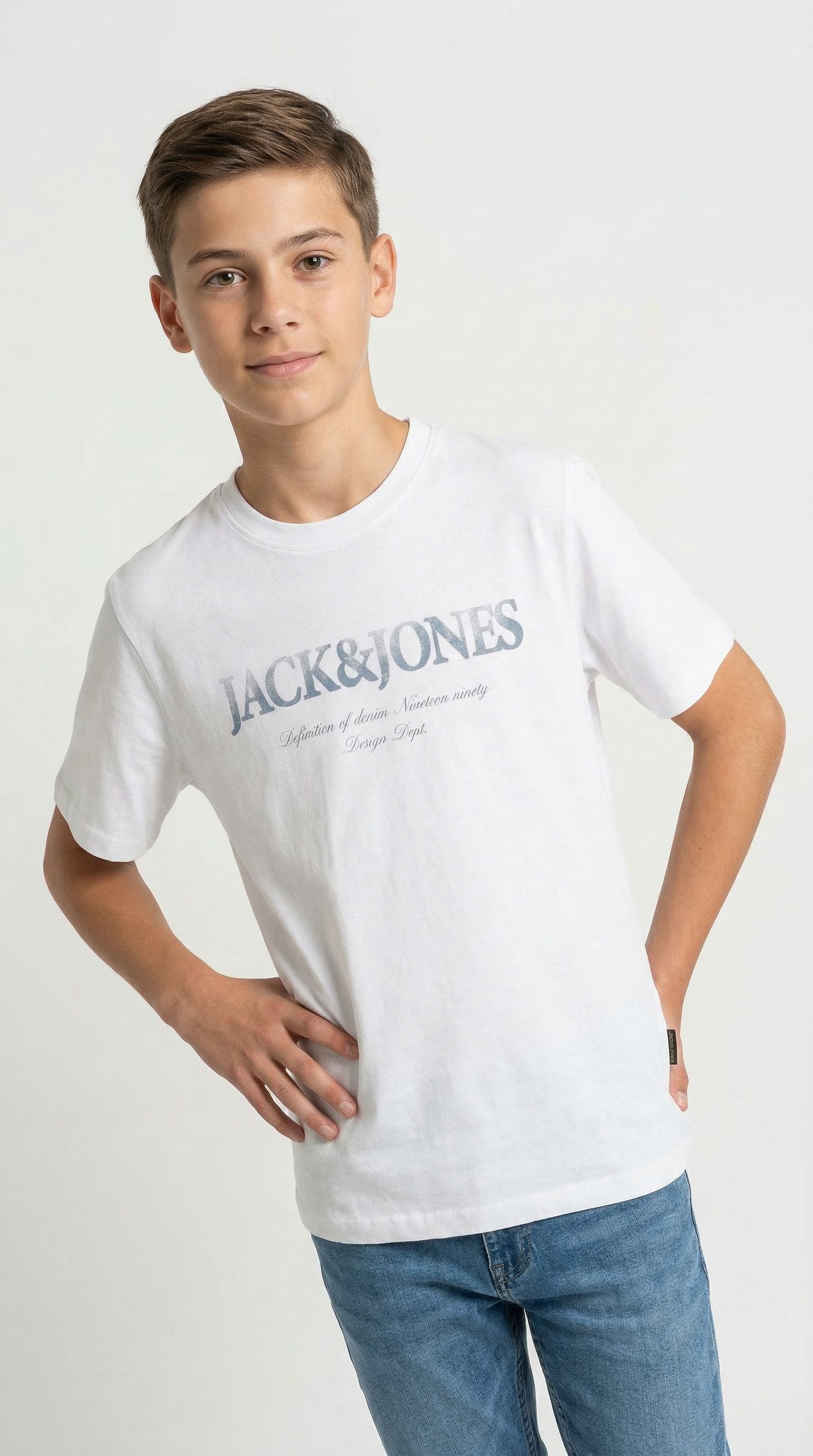 T-Shirt JJDEVIN DAYTONA PRINT TEE SS CN JNR