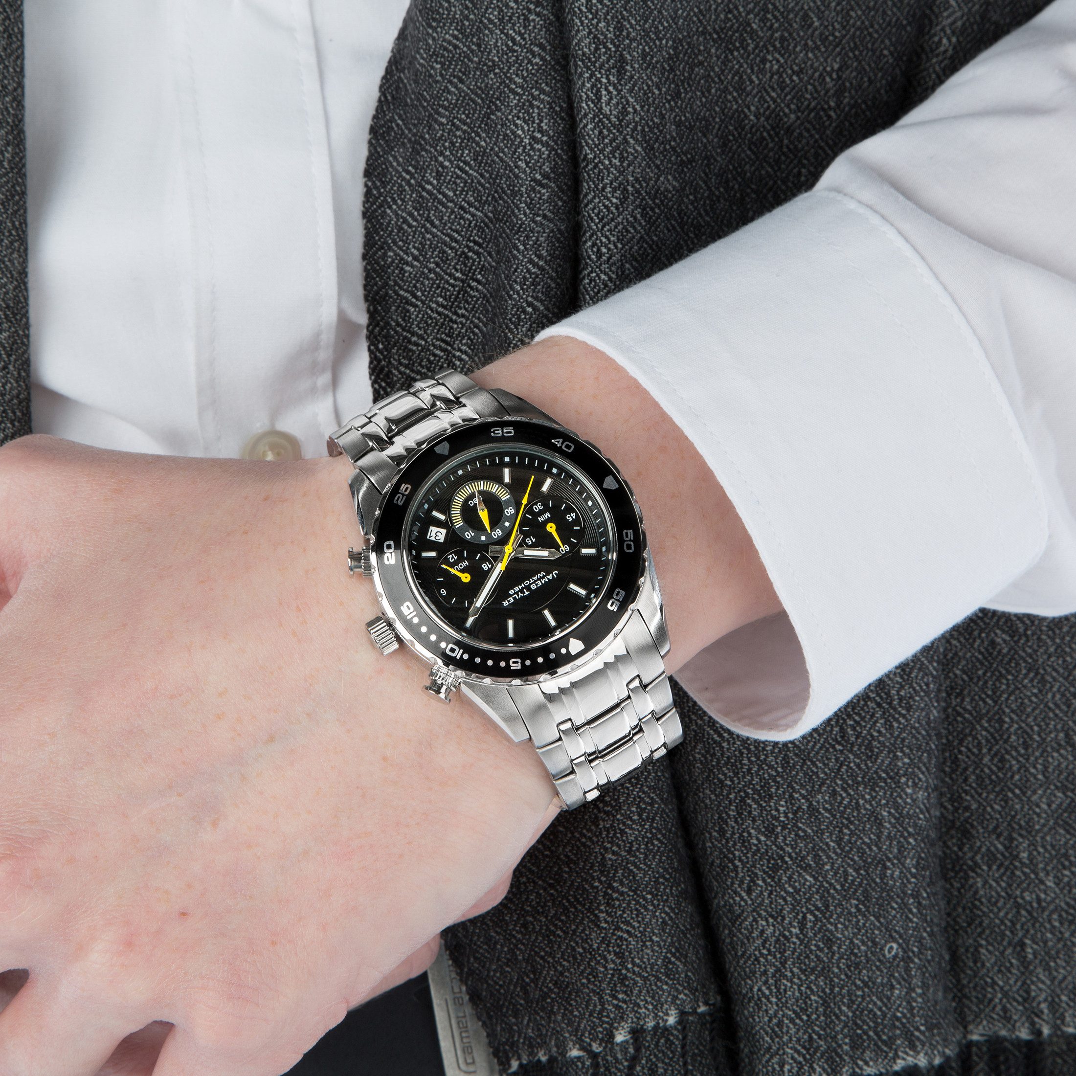 James Tyler Quarzuhr JT 704-2, (1-tlg), SEIKO / EPSON Uhrwerk Datumsanzeige günstig online kaufen