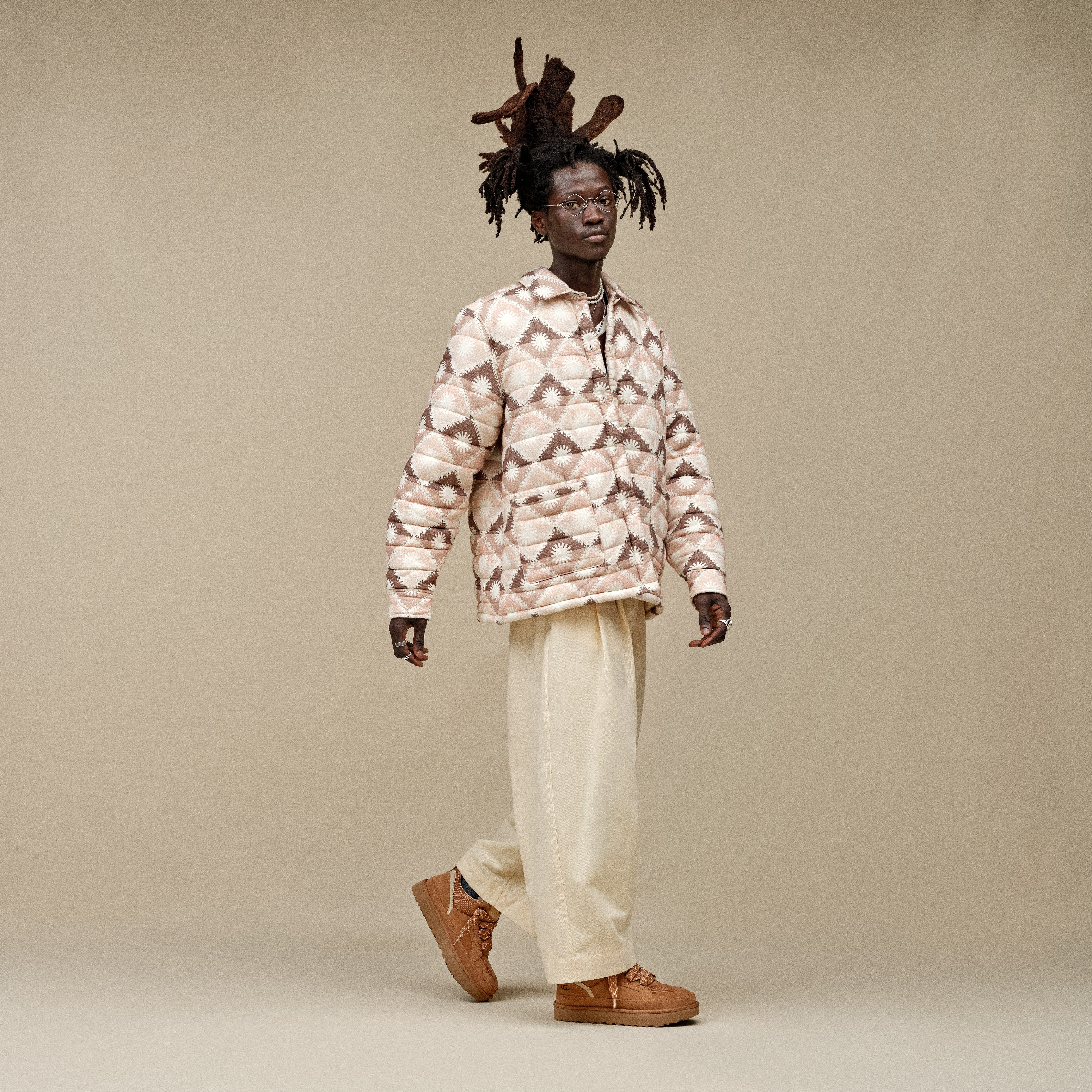 UGG LOWMEL Plateausneaker Halbschuh, Schnürschuh mit gepolstertem Schaftrand