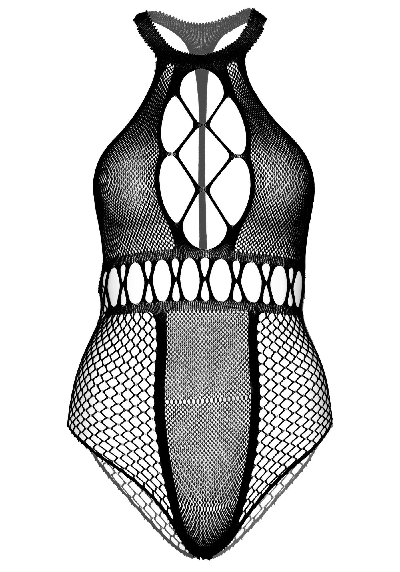 Leg Avenue Stringbody Netz-Body Plus Size - schwarz