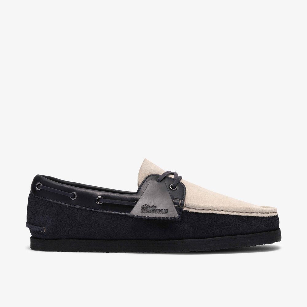Clarks Clarks - Godney Boat Navy Combi - Blau Schnürschuh