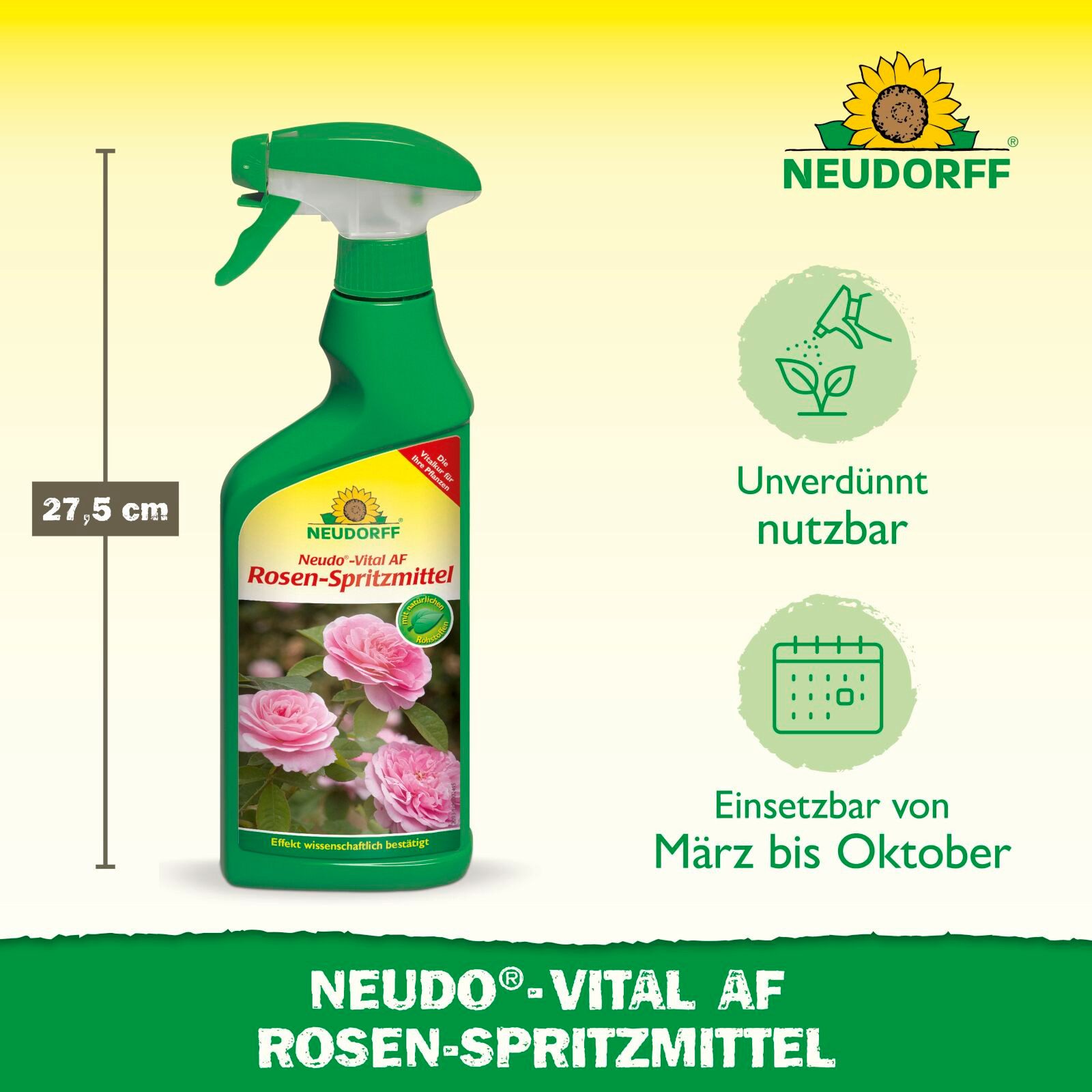 Neudorff Blumendünger Neudo-Vital AF Rosen Spritzmittel 500 ml