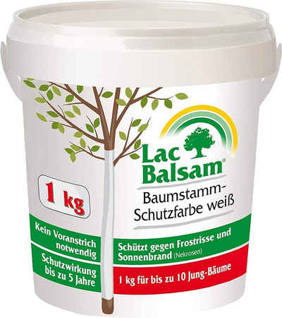 LacBalsam Wundverschluss Baumanstrich Etisso Lac Balsam Baumstamm Schutzfarbe weiß 1 kg Baumpflege Weißanstr