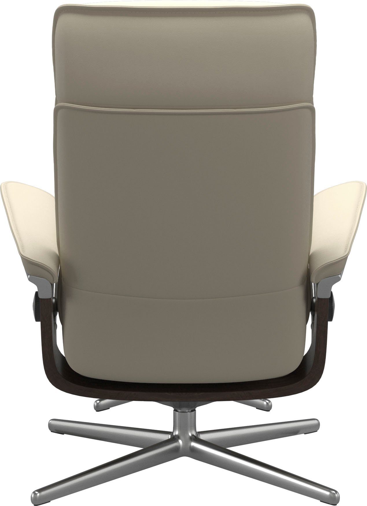 Stressless® Relaxsessel Admiral (Set, Relaxsessel inkl. Hocker), mit Cross Base, Größe M & L, Holzakzent Wenge