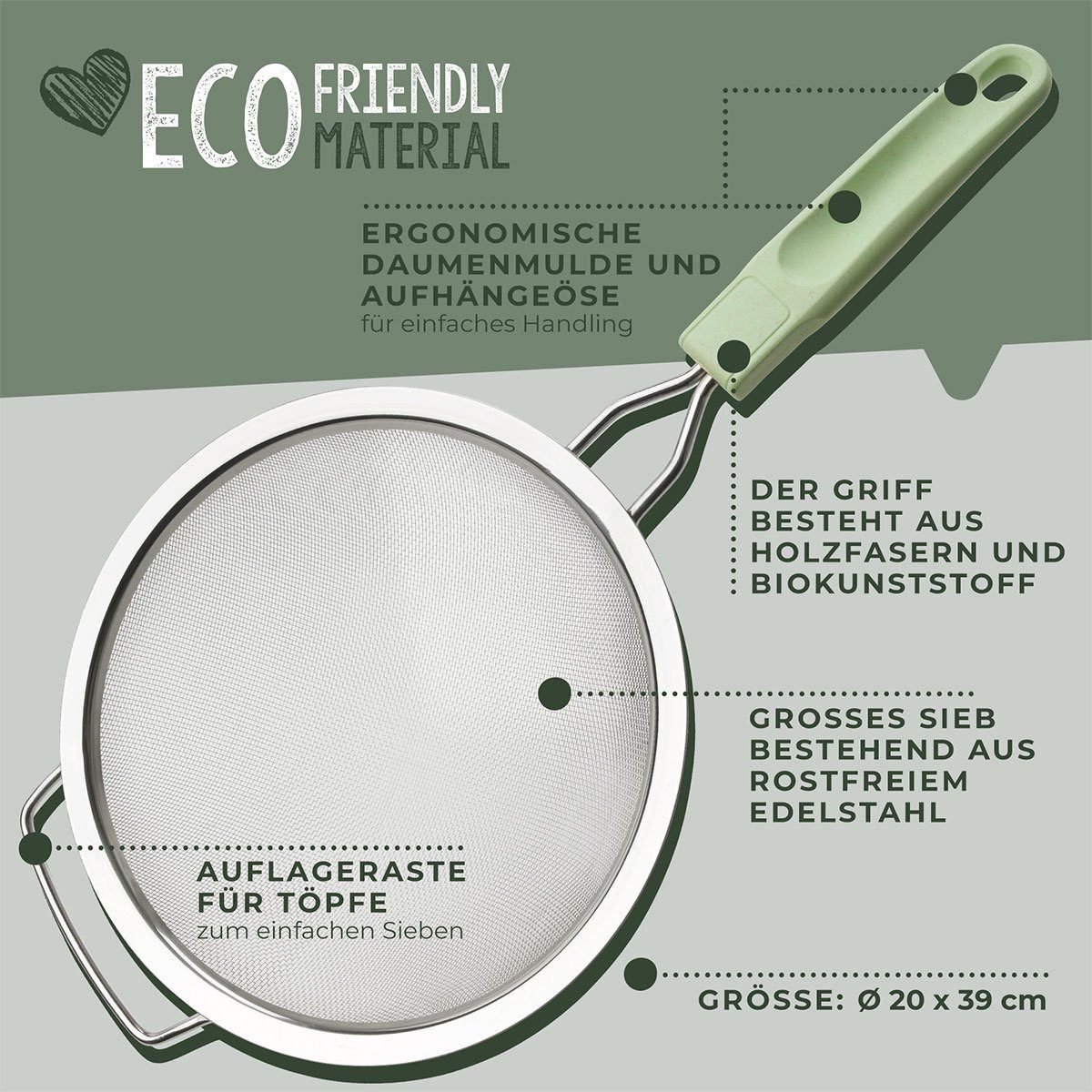 FACKELMANN Küchensieb Sieb