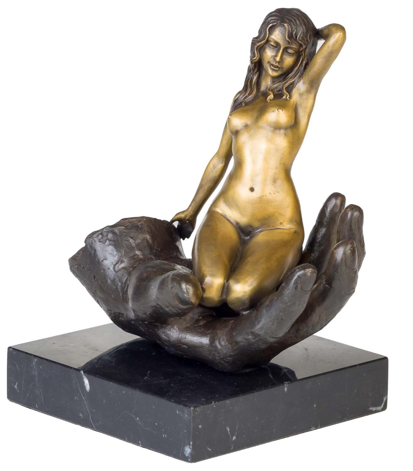 Aubaho Skulptur Bronzeskulptur Erotik erotische Kunst Frau Antik-Stil Bronze Figur Sta