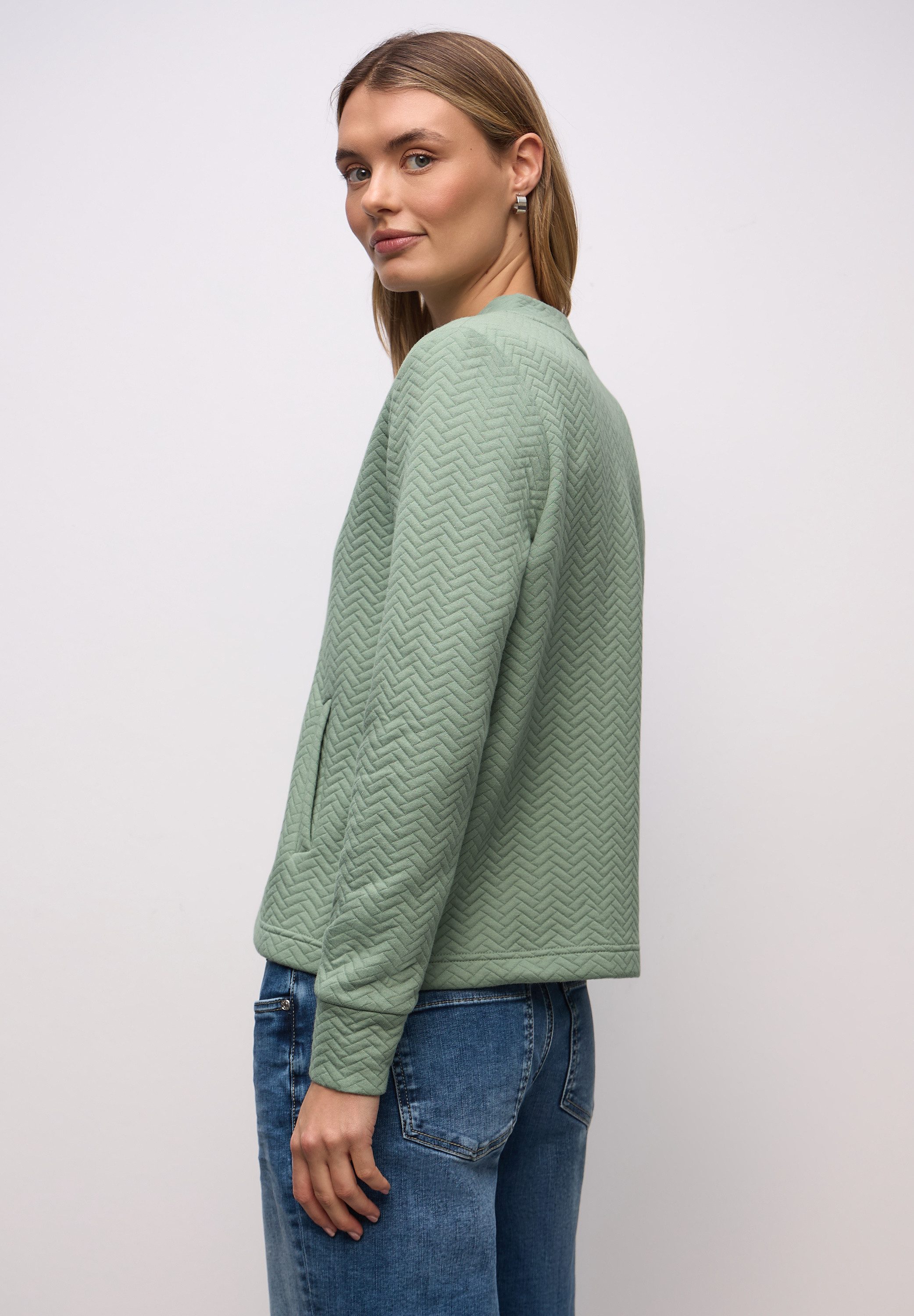 STREET ONE Cardigan mit Struktur-Muster günstig online kaufen