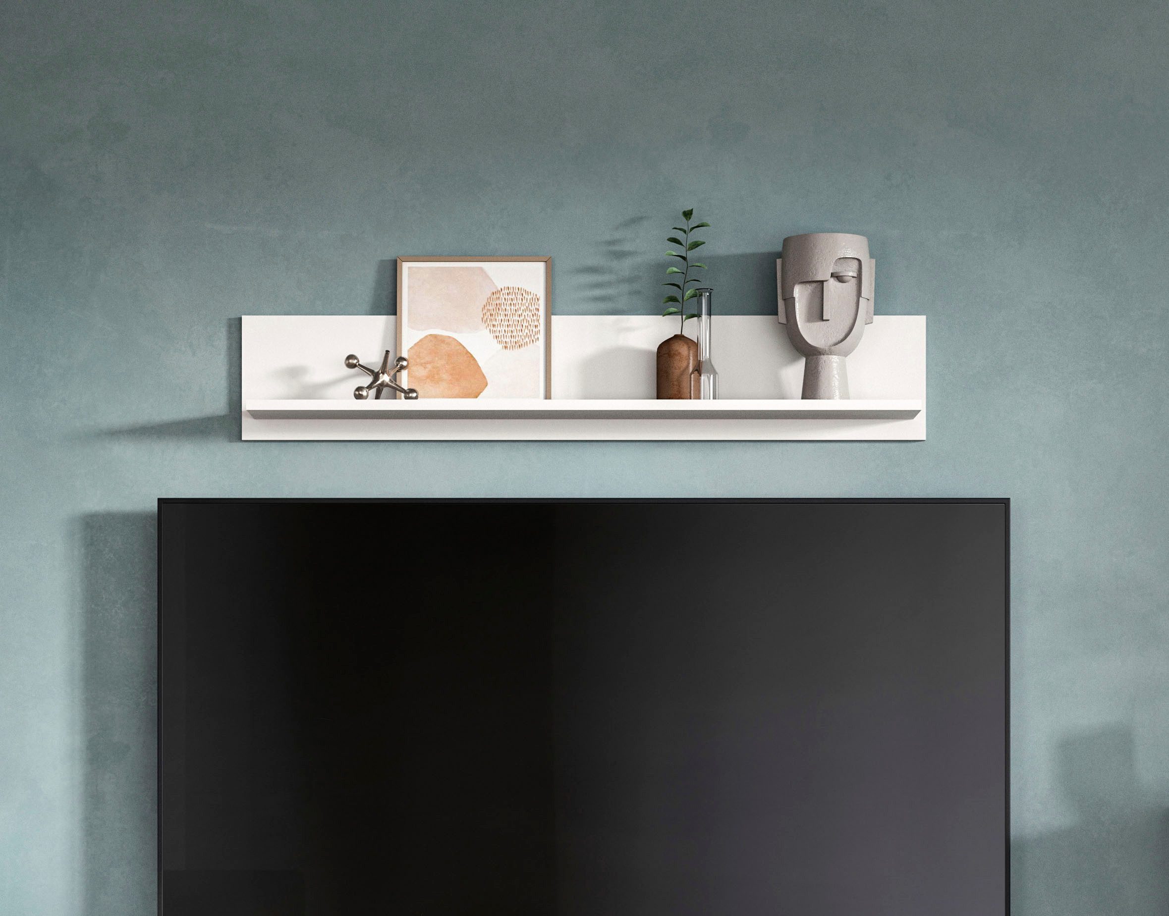 Home affaire Wandboard FLORENZ, 110 cm, Matt, 1-tlg., Wandboard, Wandregal, Regal, Wohnzimmer, Esszimmer