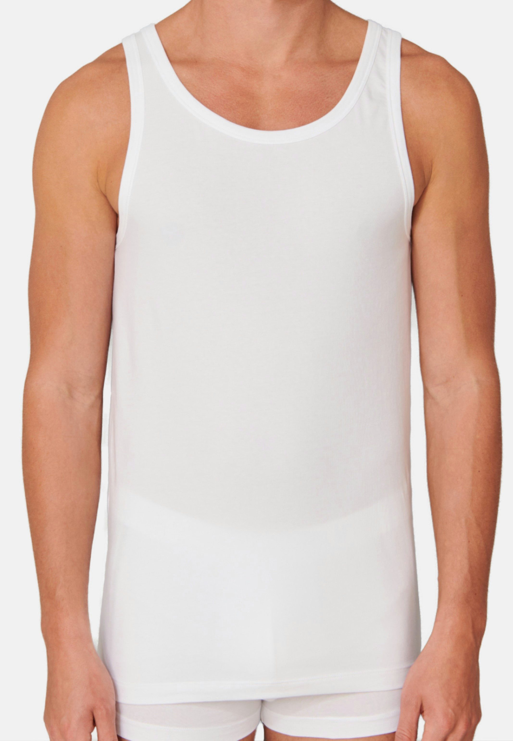 Schiesser Unterhemd 4er-Pack - 95/5 - Organic Cotton (Spar-Set, 4-St) Unter günstig online kaufen