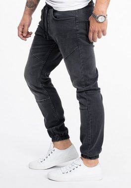 Rock Creek Regular-fit-Jeans Herren Jeans Jogger-Style Dunkelgrau RC-2190