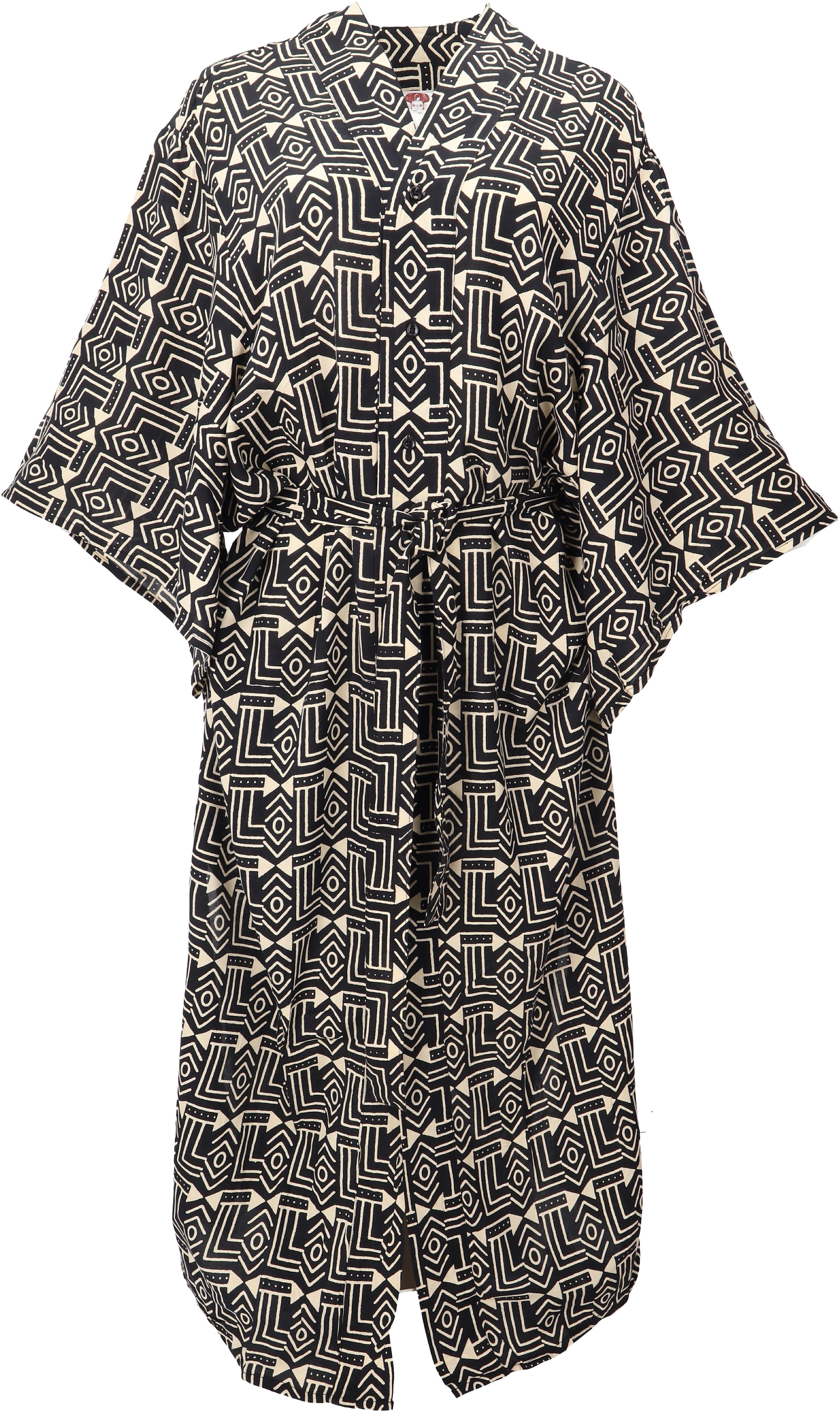 Guru-Shop Midikleid Langes Boho Sommerkleid mit African Print,.. alternativ günstig online kaufen