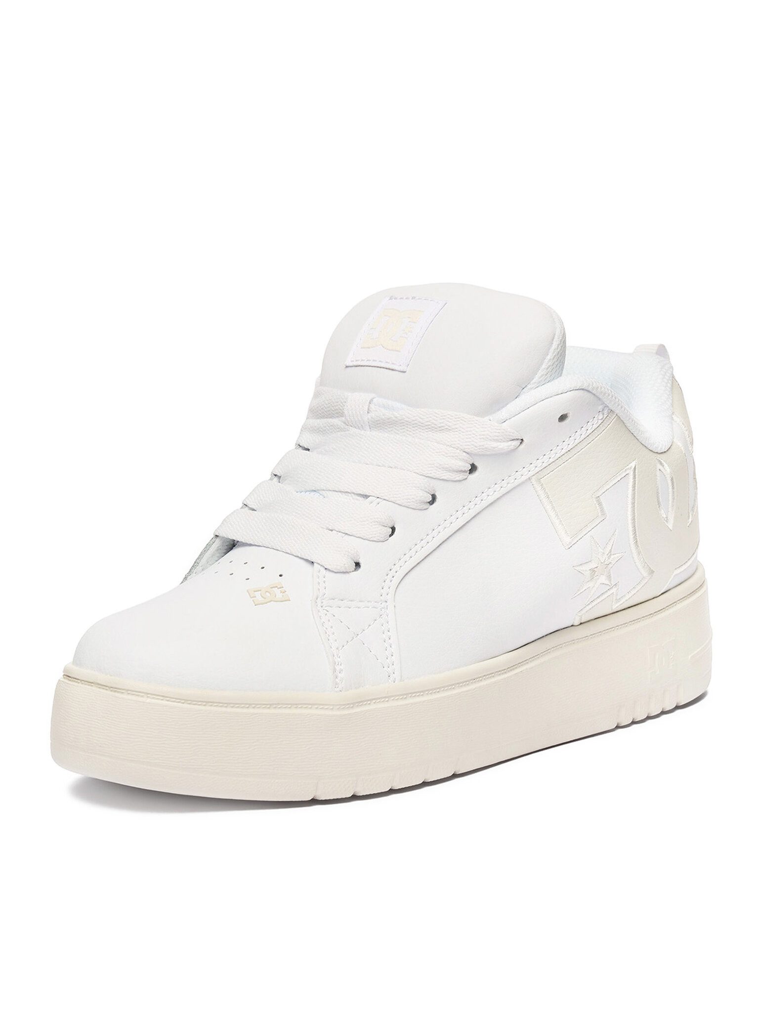 DC Shoes DC Shoes Damenschuhe Weiß DC SHOES-EO-COURT GRAFFIK PLATTFORM DC024221 Sneaker