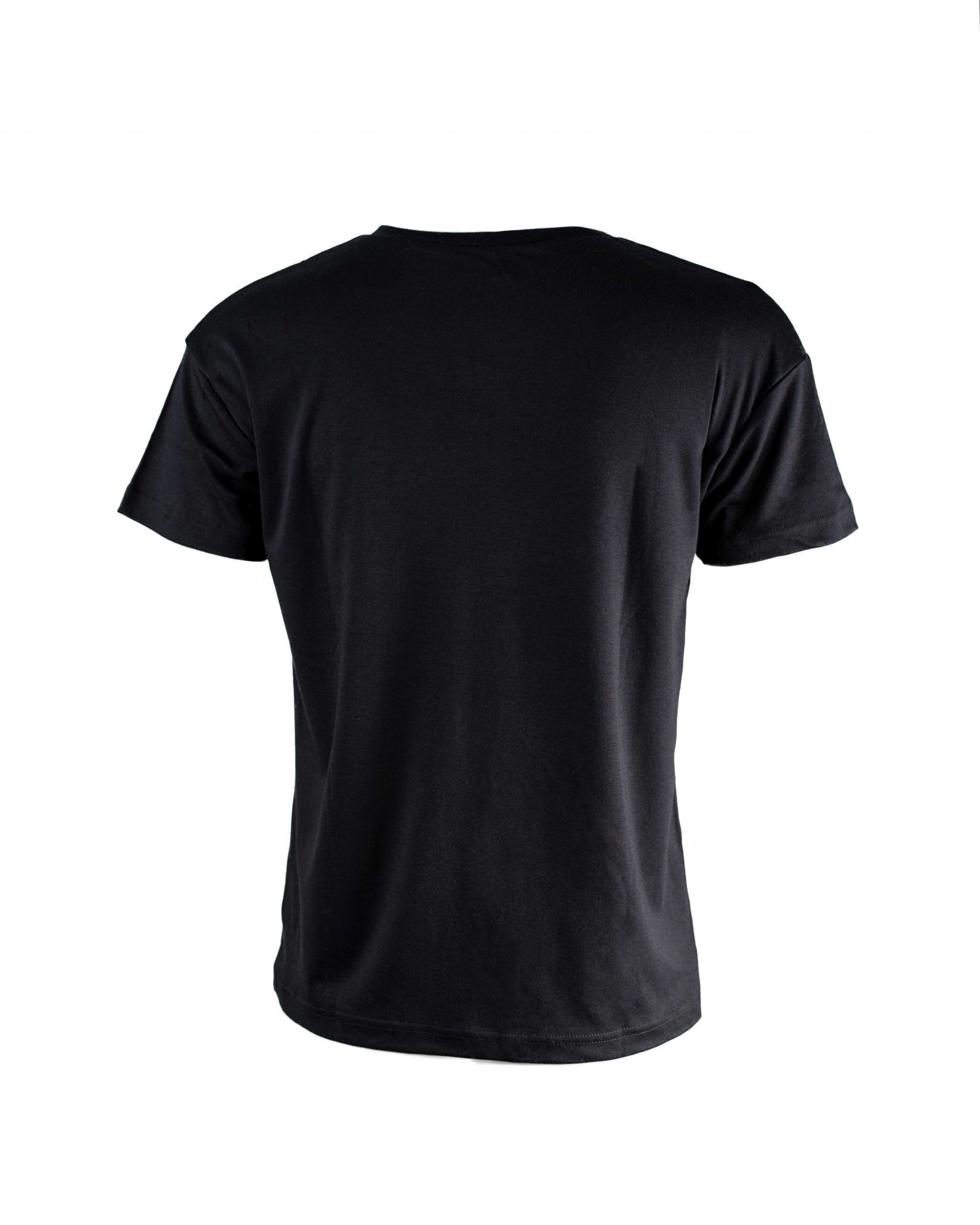 V-Ausschnitt SHIRT Schwarz V-NECK LADIES EMPIRE-THIRTEEN T-Shirt "EMPIRE-THIRTEEN" Logostickerei,