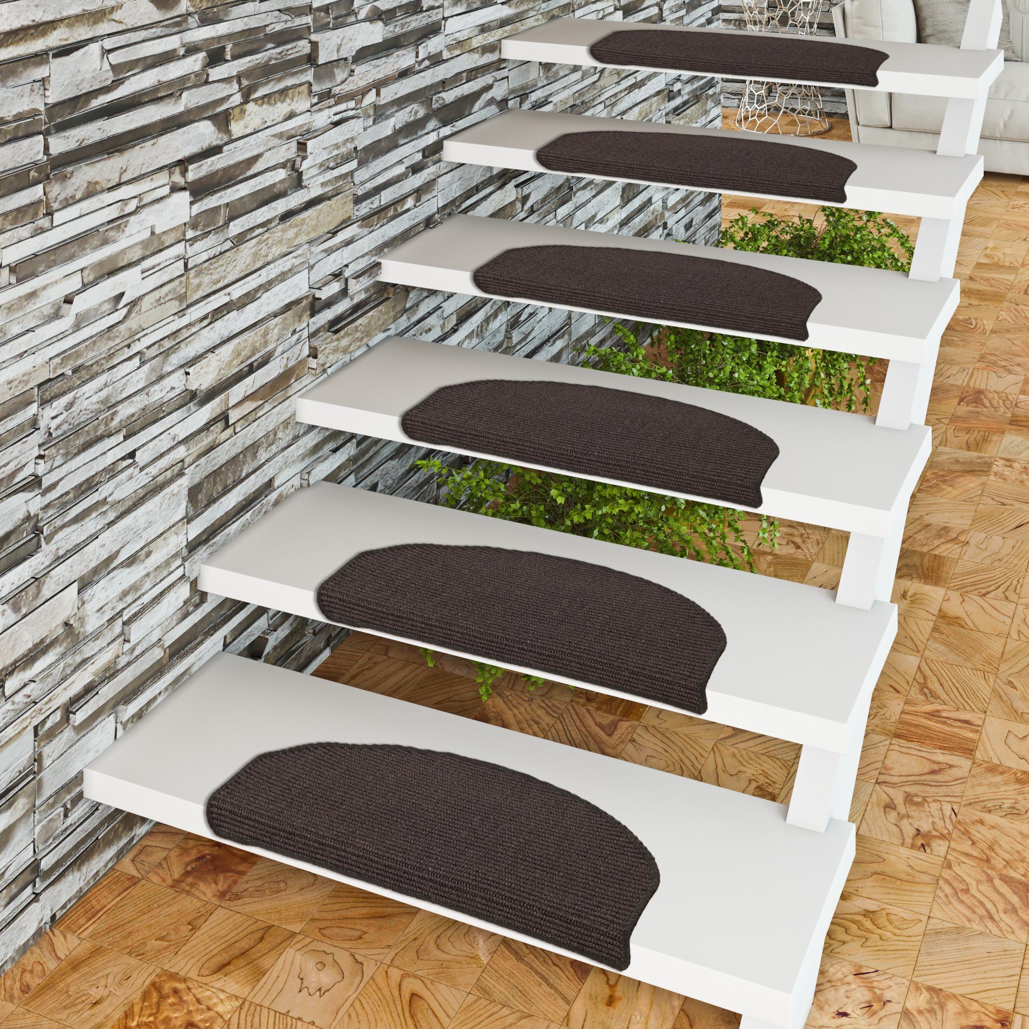 Pergamon Stufenmatte Natur Sisal Stufenmatten 15er-Set, günstig online kaufen
