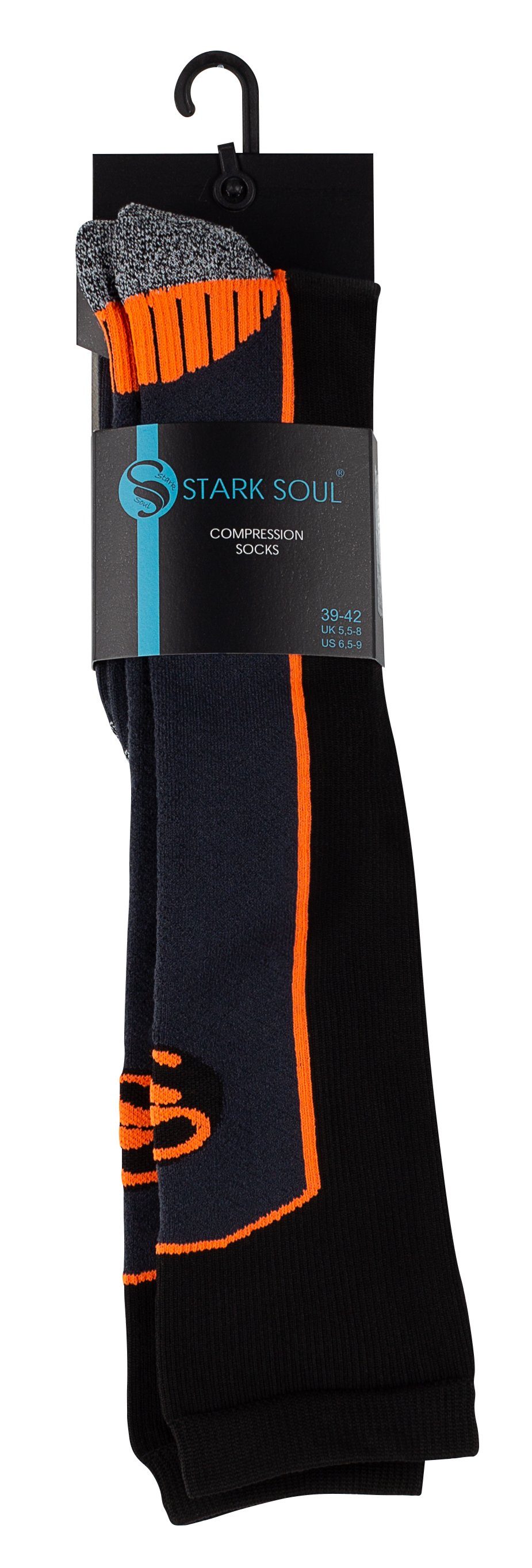 Stark Soul® Kompressionsstrümpfe Damen Sportsocken - Kompressionssocken, Sport-Kompressionskniestrümpfe Ergonomisch formgenäht -Rechts-Links- (gekennzeichnet)