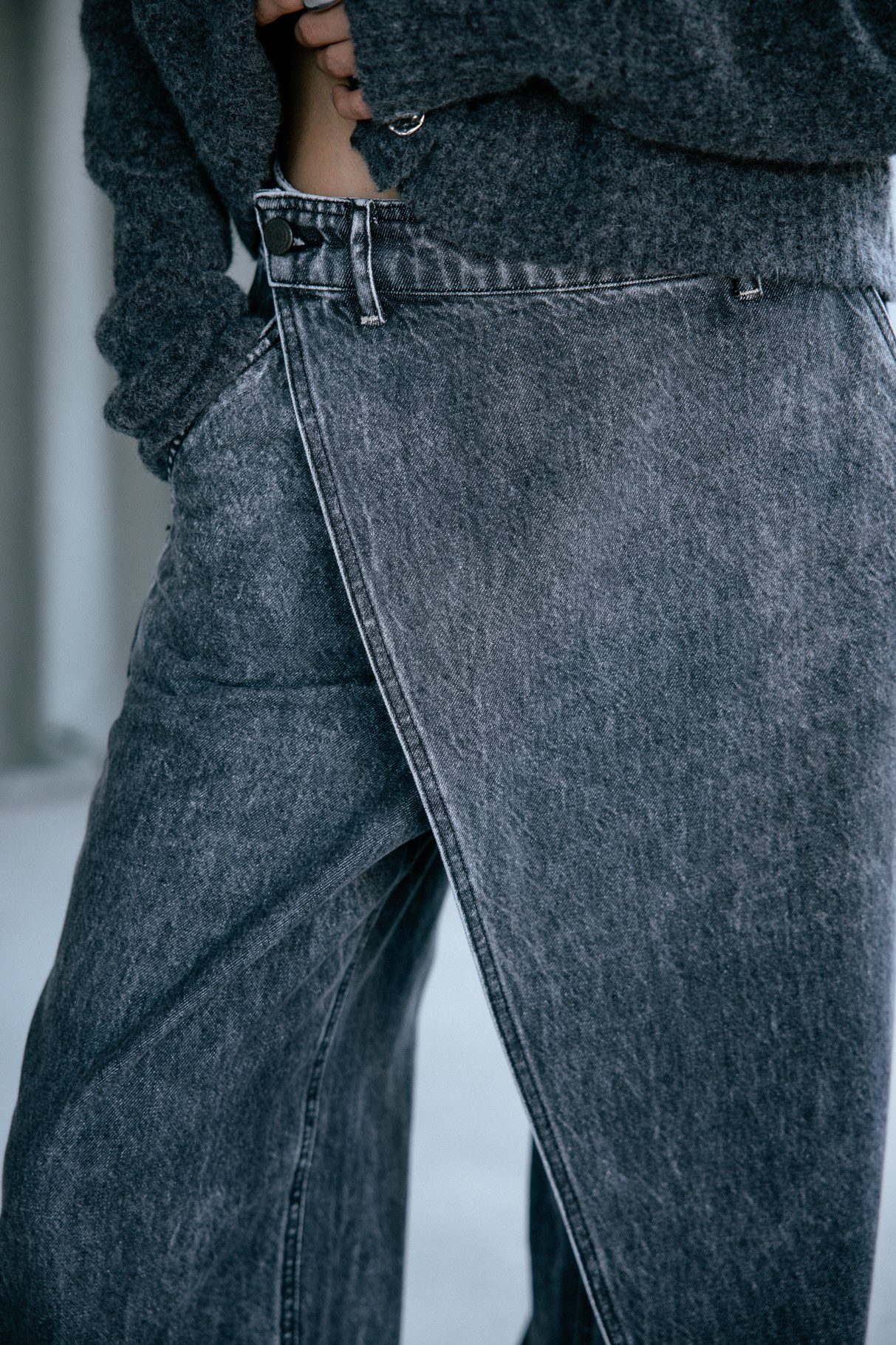 Freeman T. Porter Weite Jeans Selena Denim - Jeans mit hoher Taille