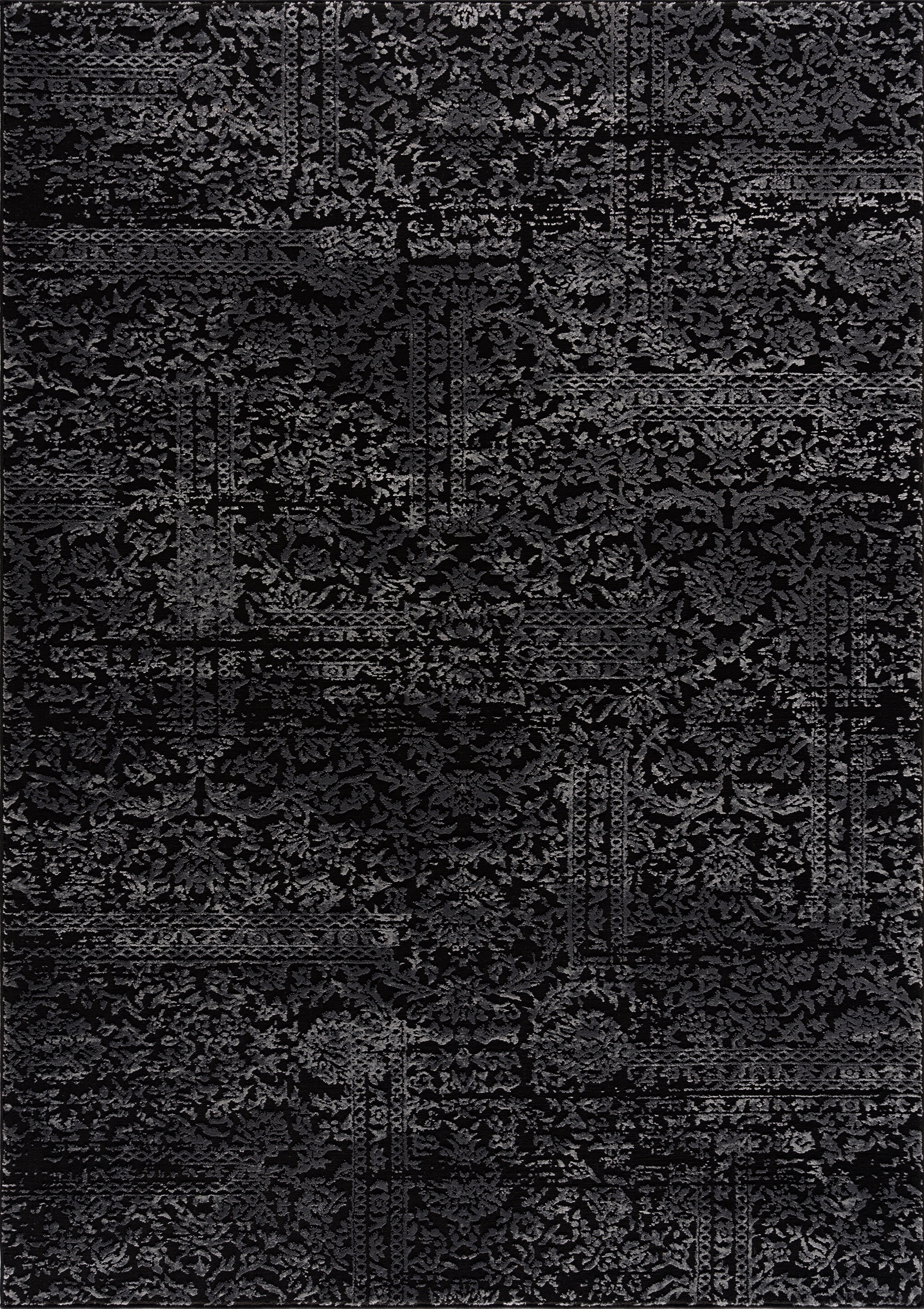 Carving-Effekt 12 grau Home Teppich Hoch-Tief-Struktur, mm, Höhe: Schrumpf dezenter Glanz, Dilani, rechteckig, Vintage, affaire,
