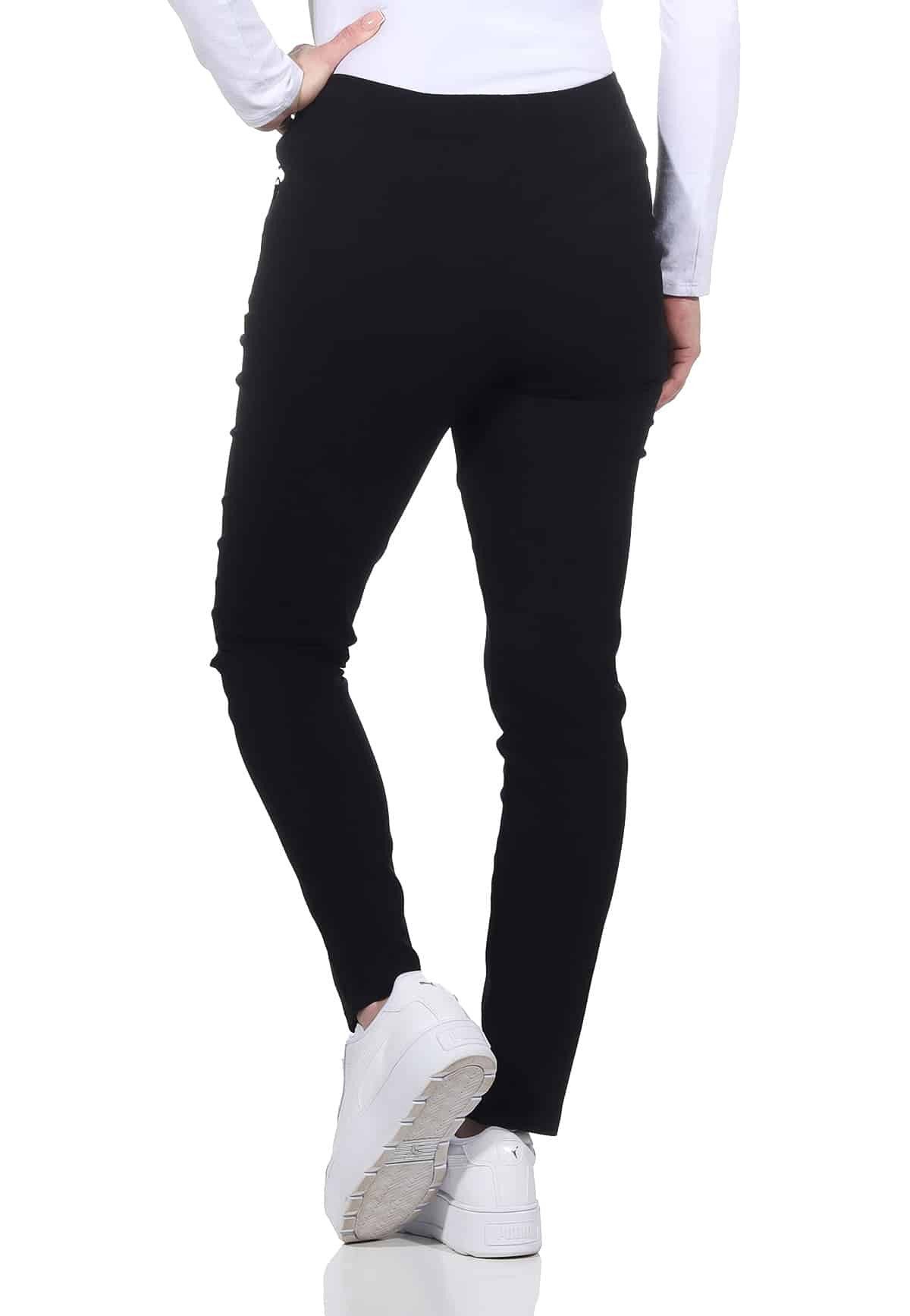 Alica Collection Chinohose Schlupfhose Damen Stretch Hose leichte Sommerhose - Kurzgröße mit Gummibund & Kordelzug, in großen Größen erhältlich