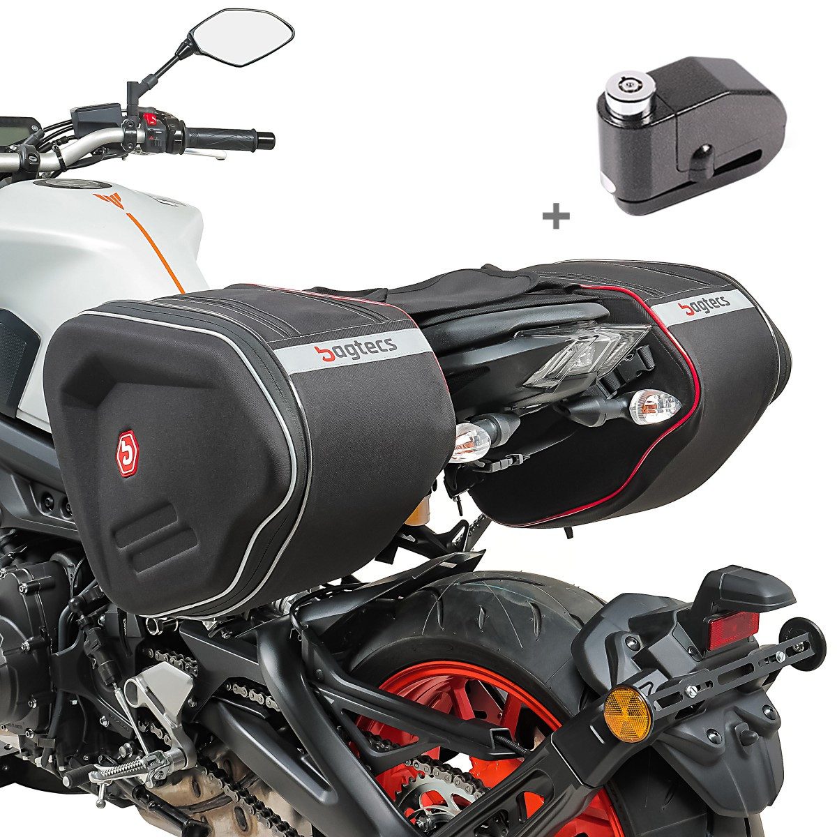 Bagtecs Reisetasche Set Satteltaschen + Alarm für Ducati Monster S4RS / S4R / S4 RF1-BSS