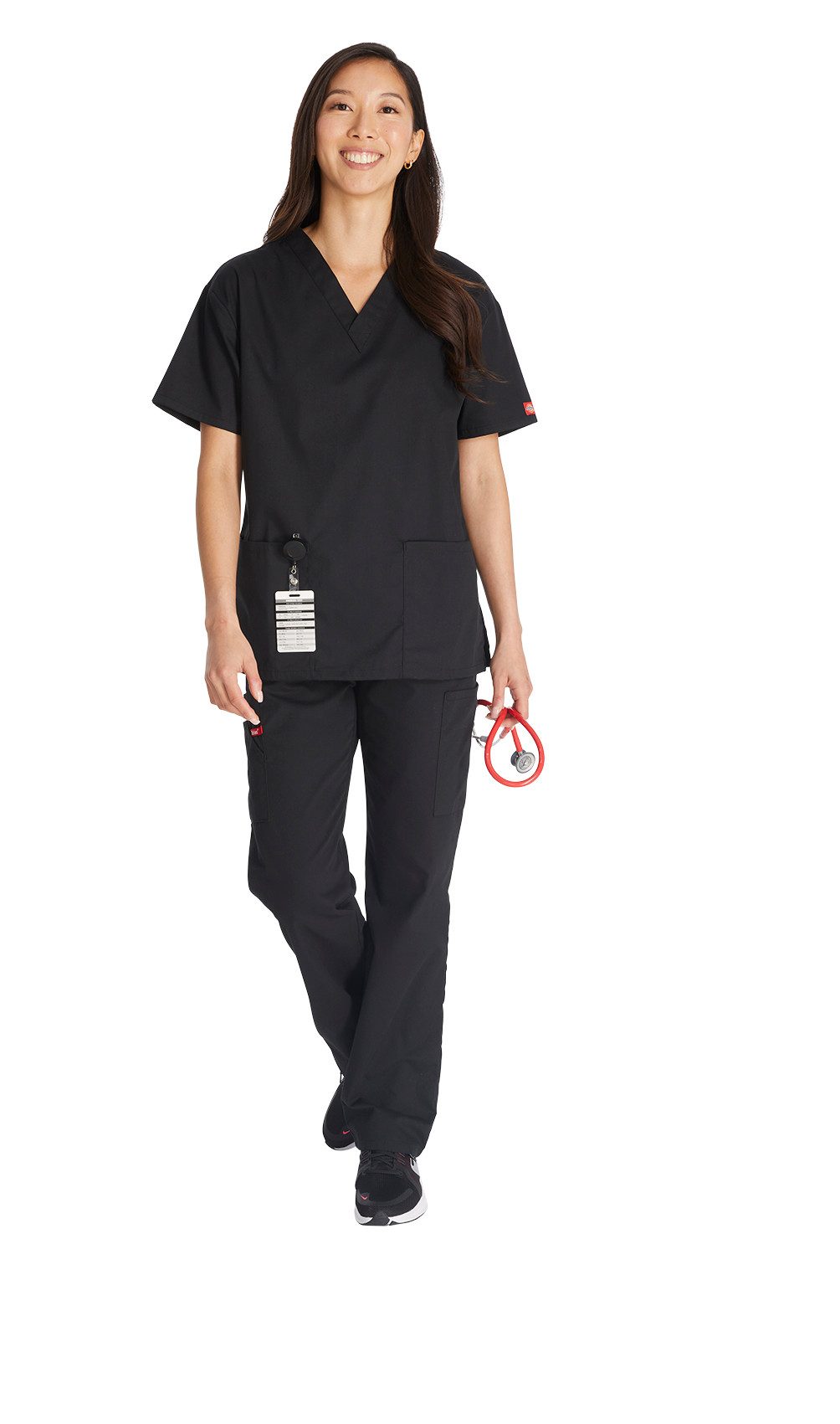 Dickies Funktionsbluse Unisex EDS Schlupfhemd V-Neck, Every Day Scrubs Kasack mit 2 aufgesetzten Taschen
